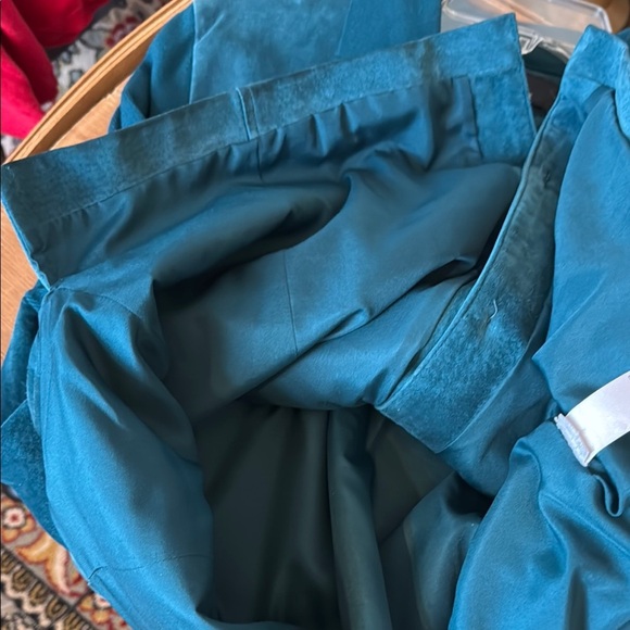 EUC Jones New York Teal Blazer Real Suede Body with Sweater Arms and Collar - Picture 11 of 11